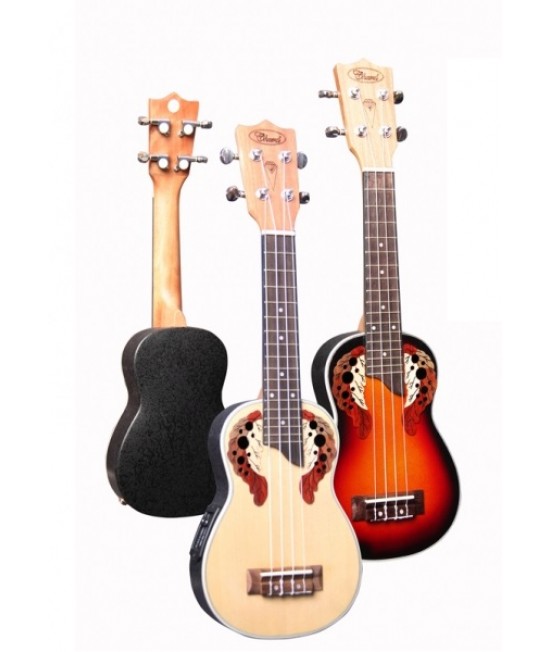 CHARDS ED12-2EQ 葡萄孔 電木UKULELE
